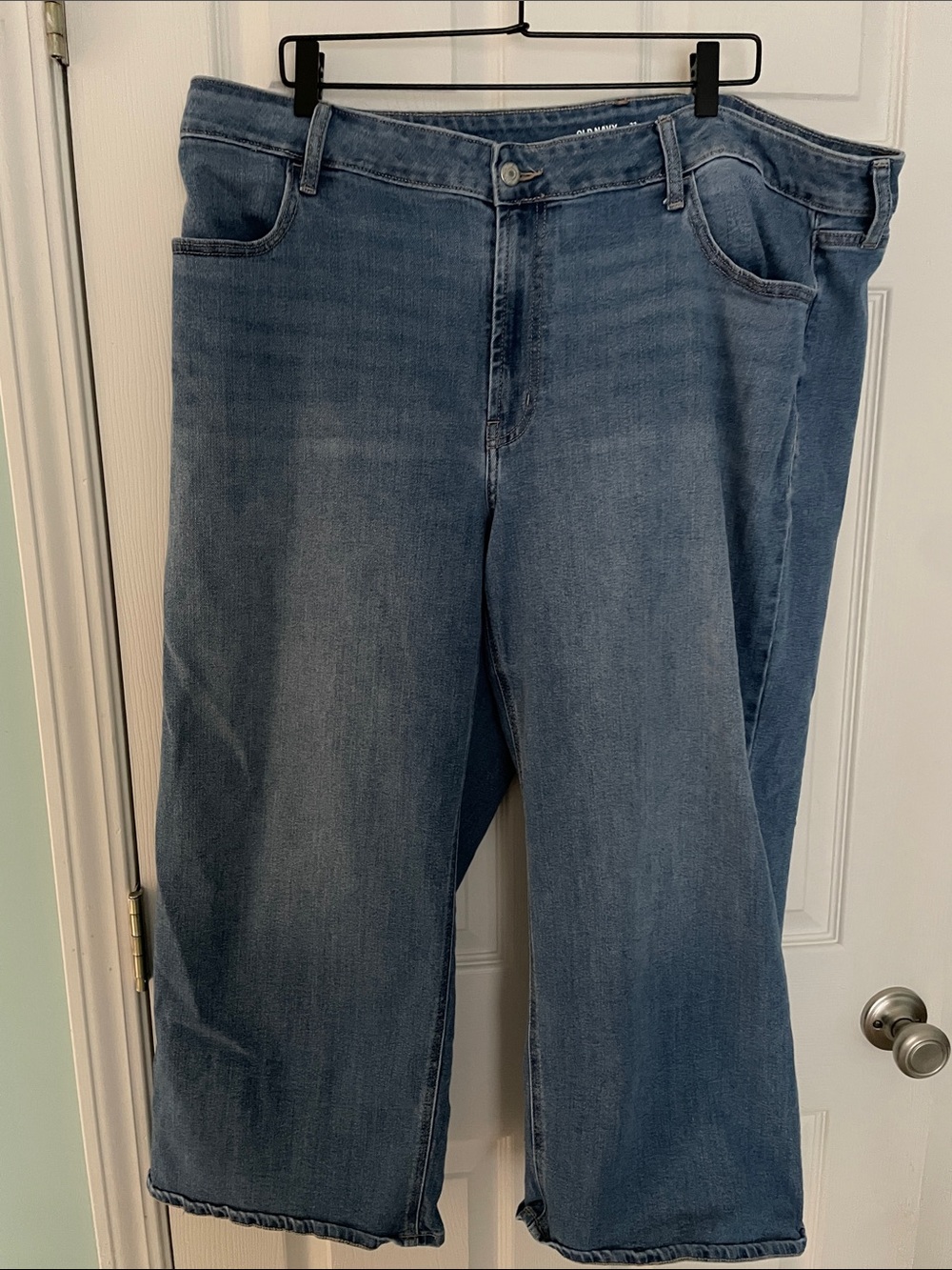 Old Navy High-Rise Wow Wide Leg Jeans in Light Blue Denim 22W